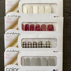 Color Street nail polish strips, 4 packs